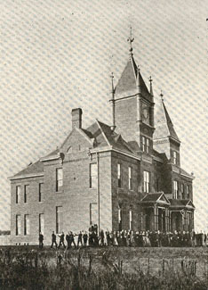 The Seminary was located on First Street near present-day Memory Lane.