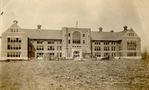 In spring 1906, the Northwest Board of Regents called for plans for the construction of a main building for the Normal School initially called "Academic Hall." The architectural firm of J.H. Felt & Co. was hired to do the work.