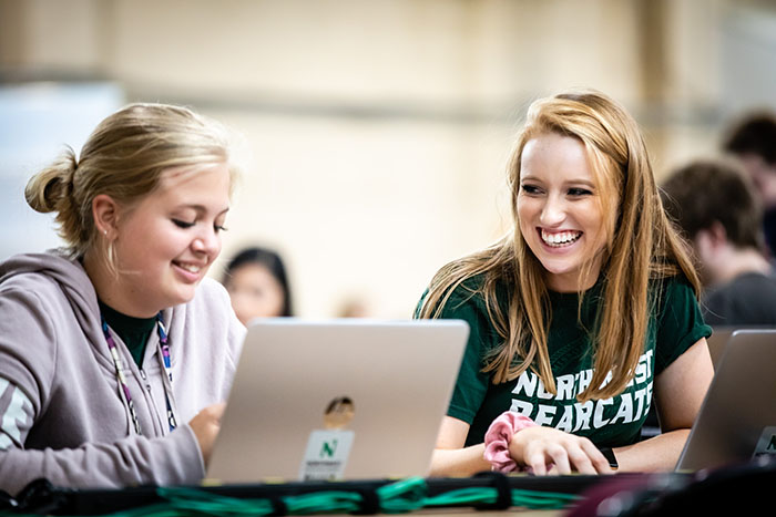 Technology remains a hallmark of the educational experience at Northwest. The University will celebrate the 20th anniversary of its launch of Northwest Online Feb. 12. (Photo by Todd Weddle/Northwest Missouri State University) 