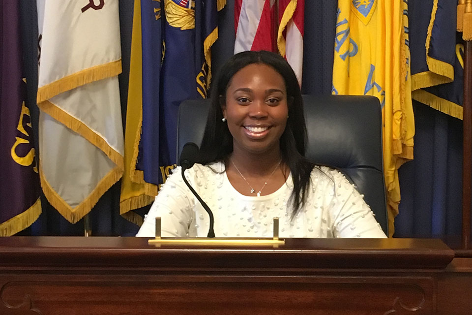 Northwest alumna Rasheedah Hasan has served in varied roles in the U.S. Congress since 2016, and now is the chief clerk for the U.S. House of Representatives’ Committee on Veterans’ Affairs. 