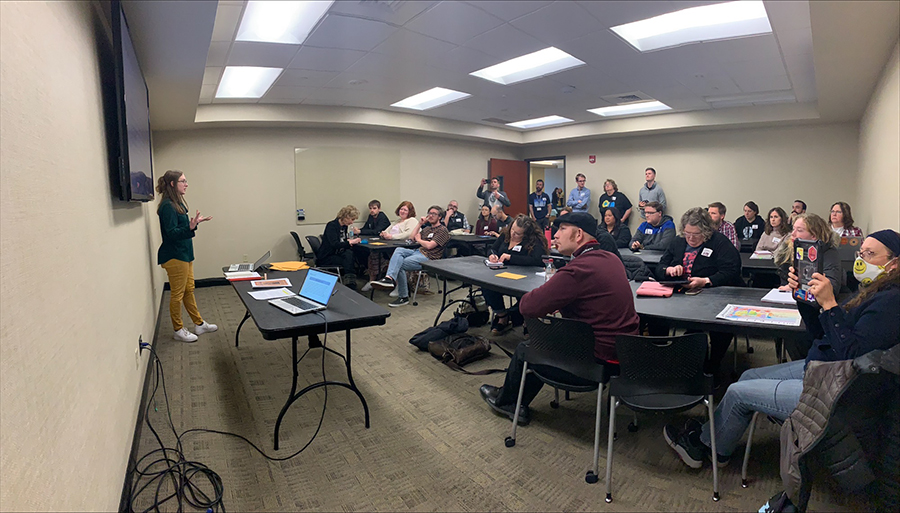 Jenna Stallo presented at the Kansas Council for the Social Studies at Wichita State University.