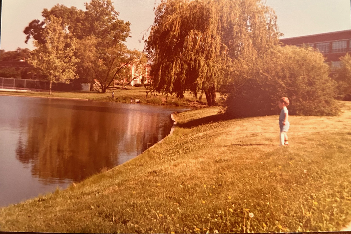Ted Place, photographed at Colden Pond as a child in 1979, became familiar with Northwest at an early age. (Place family photo)