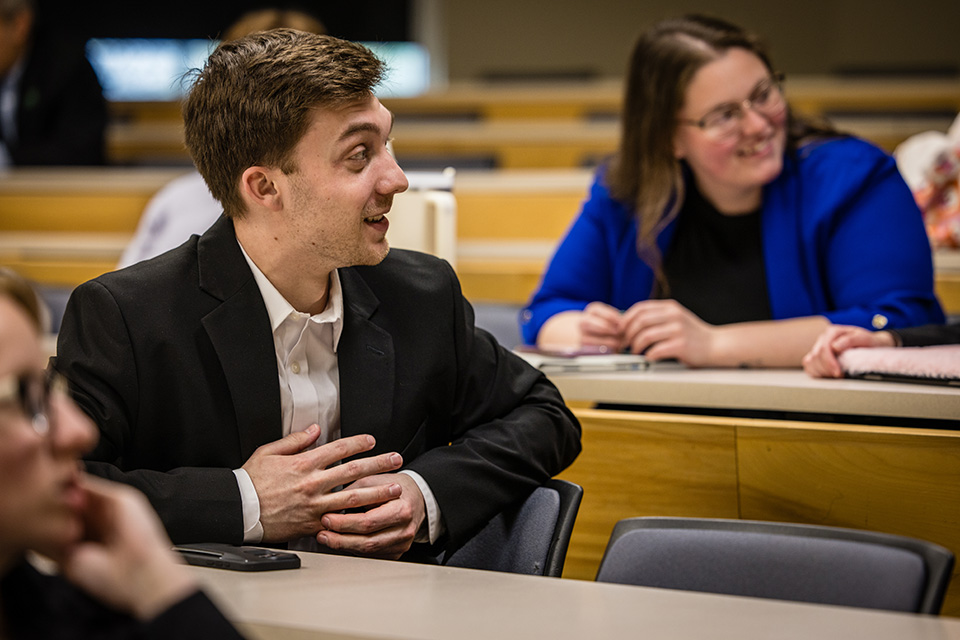 Knacktive students pitch their campaign ideas to local humane society