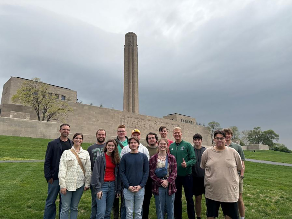 In April, Northwest history students visited the National World War I Museum and Memorial in Kansas City. (Submitted photo)