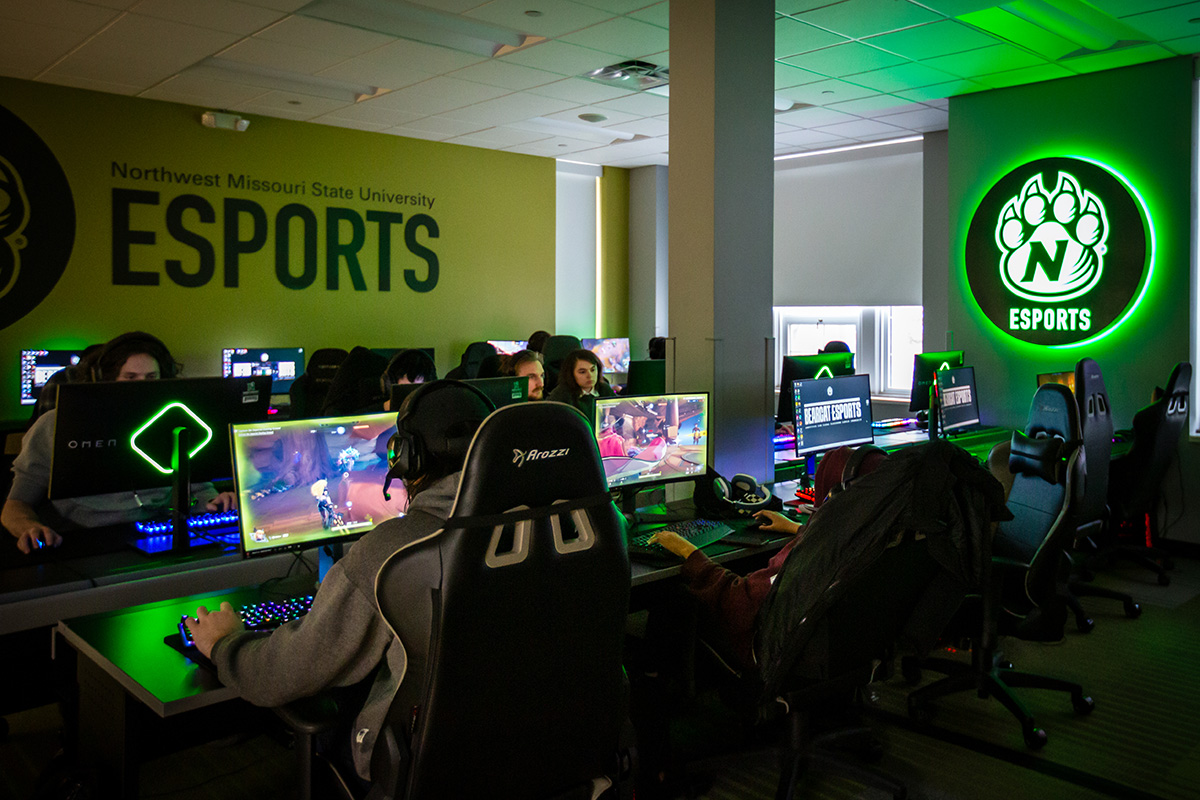 Northwest will host campus this summer for middle school and high school students to experience its Esports Lab at the J.W. Jones Student Union. (Photo by Kelsey Tallman/Northwest Missouri State University)