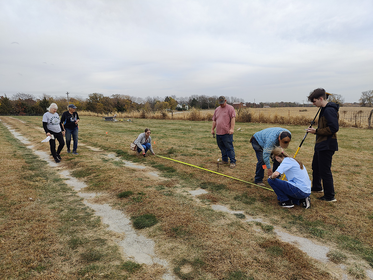 Northwest Geotechnical Services students, faculty and staff recently completed a partnership with LaMar Cemetery representatives to surveying and map its land. (Submitted photo)