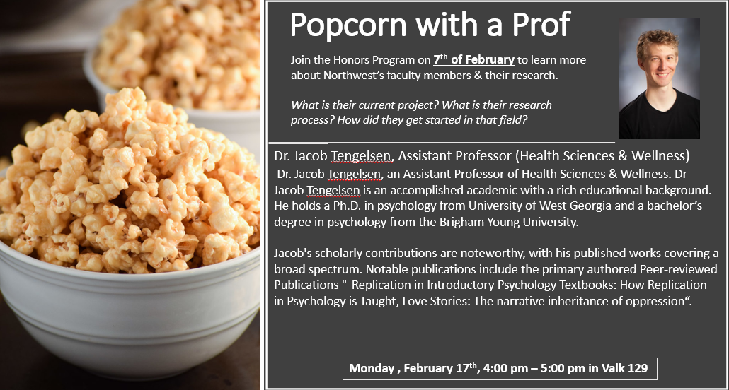 Popcorn with a Prof- Dr. Jacob Tengelsen