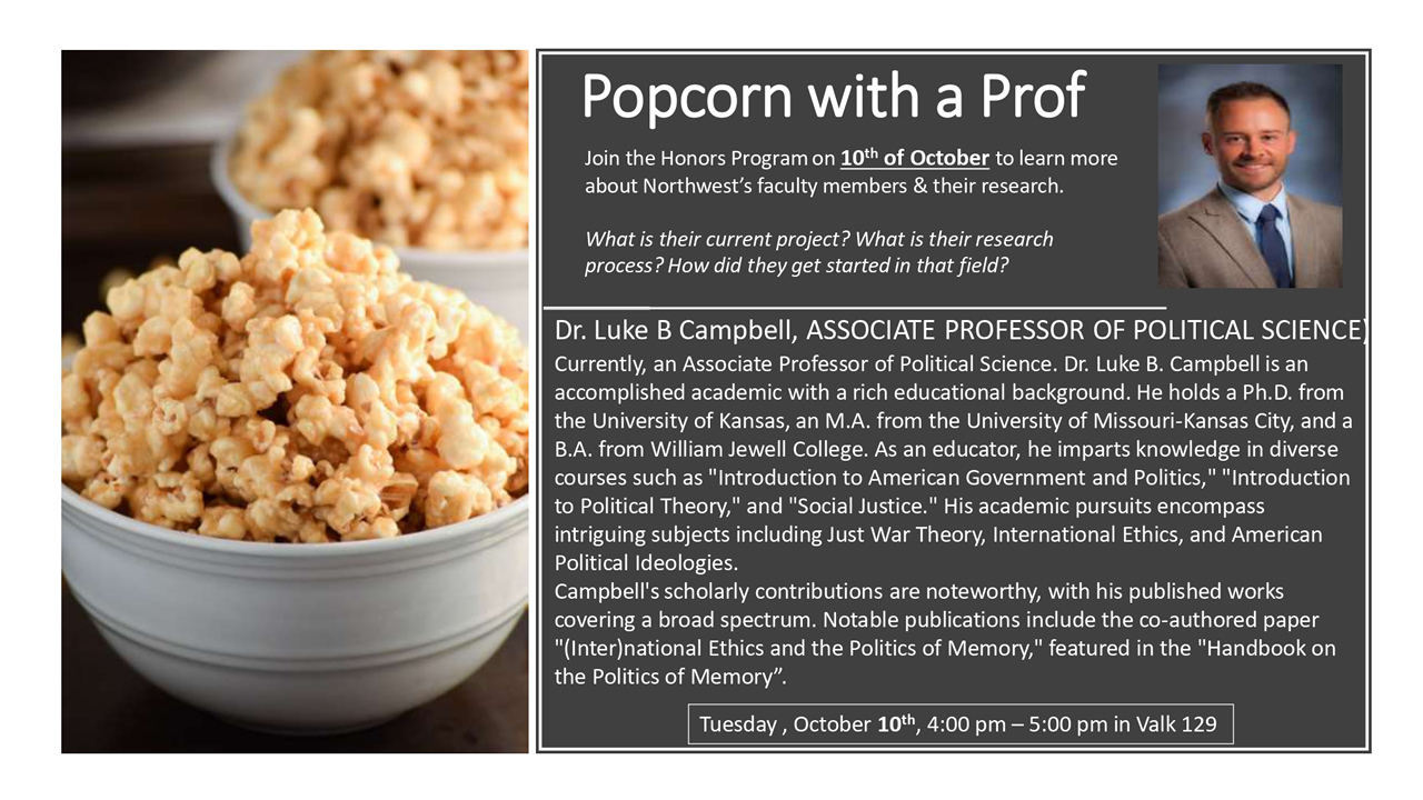 Popcorn with a Prof Luke