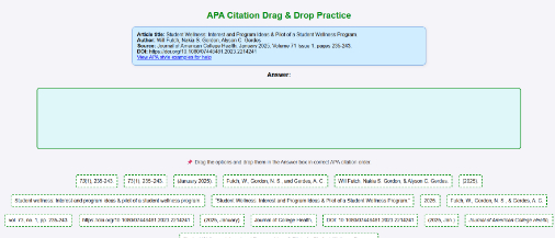 APA Citing Practice