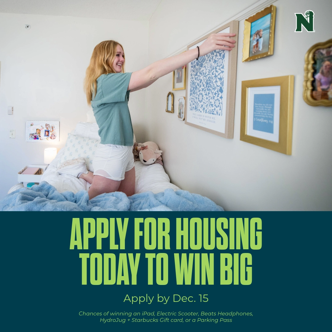 Apply to Northwest by Oct 1 to be entered in a drawing for a scholarship