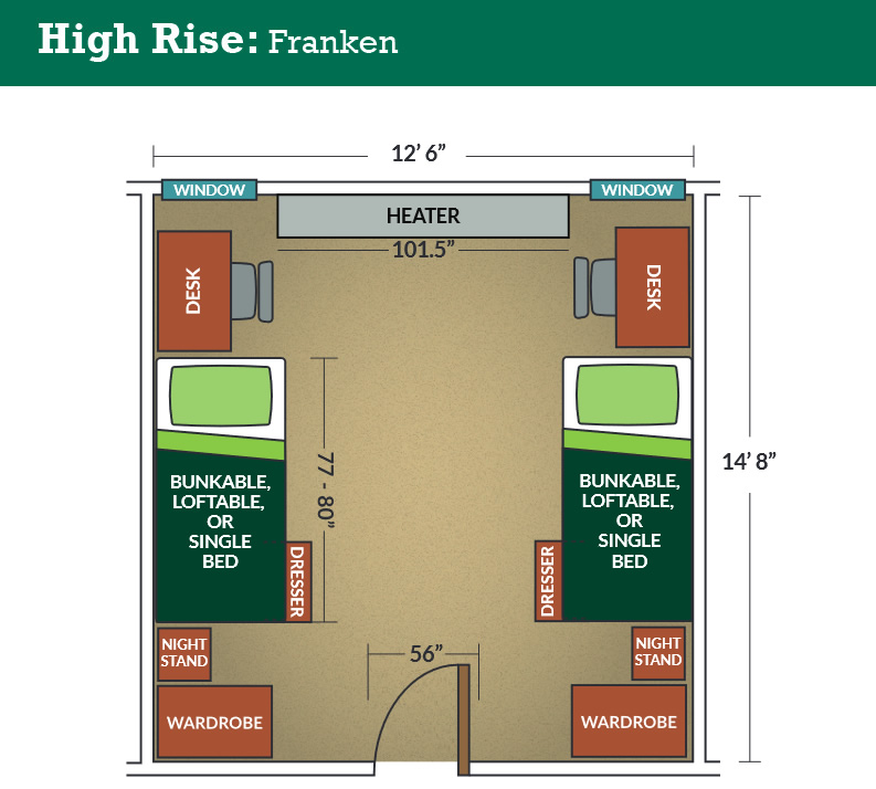 Franken Hall floor plan