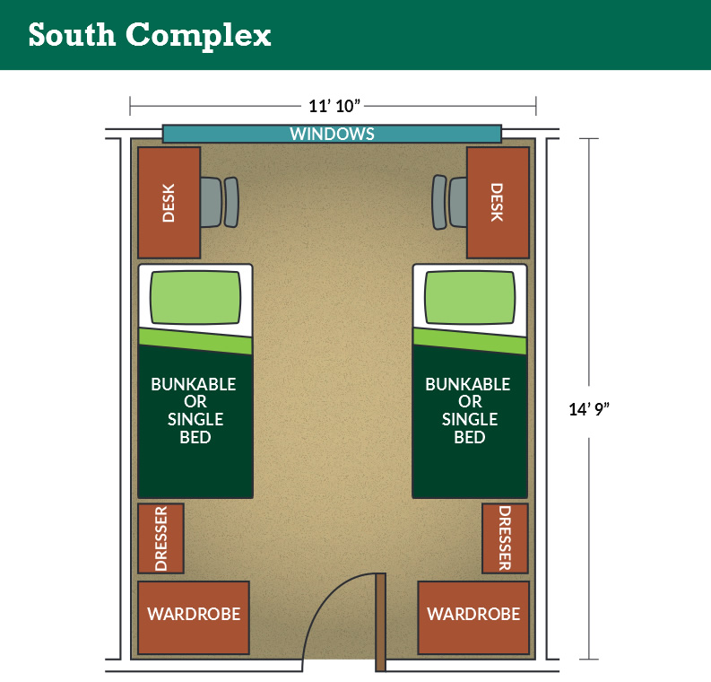 South Complex floor plan