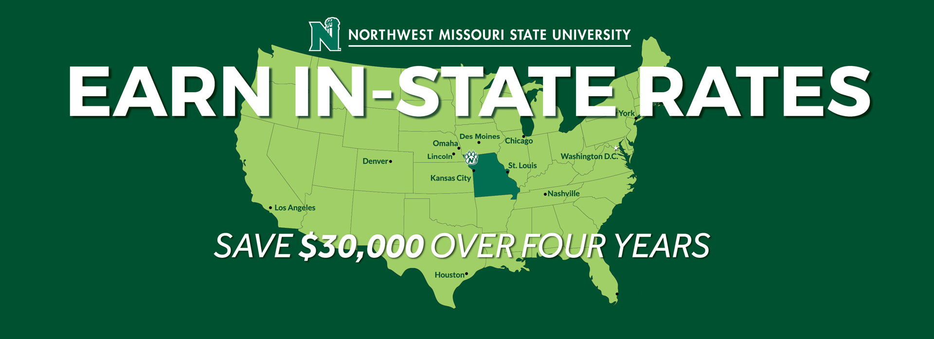 earn in-state tuition rates. This program can save new students more than $30,000 over 4 years