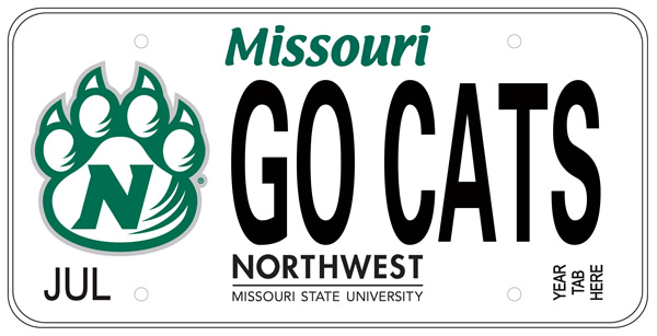 Bearcat License Plate