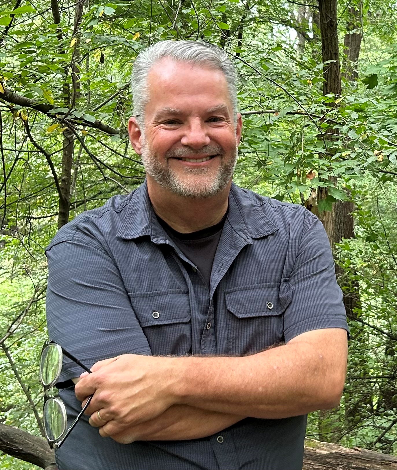 Sam in the woods