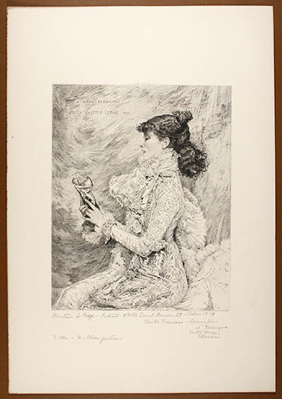 Portrait of Mlle. Sarah Bernhardt 