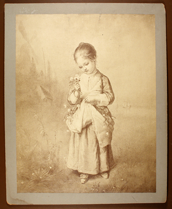Peasant Girl with Flowers