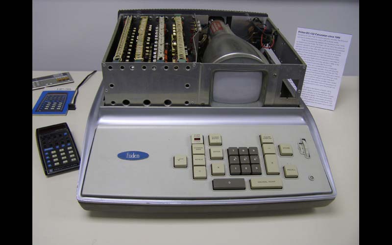 Friden EC132 Calculator (1965) | A 50-pound calculator used in Northwest's physics, chemistry and mathematics department, it was commonly available as a solid-state desktop electronic calculator. (Courtesy of the Jean Jennings Bartik Computing Museum)