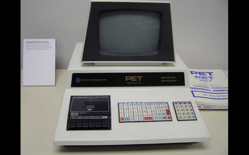 Commodore PET 2001 Series (1977) | Northwest's computer science department purchased Commodore PETs for teacher education in 1977. (Courtesy of the Jean Jennings Bartik Computing Museum)