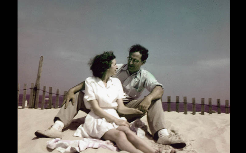 John and Kay at the Beach | John Mauchly walked Jean down the aisle at her wedding.  John asked Kay out on a date for the first time at Jean's wedding reception. Left: Kay McNulty Mauchly. Right: John Mauchly. (Courtesy of John and Kay's son Bill Mauchly.)