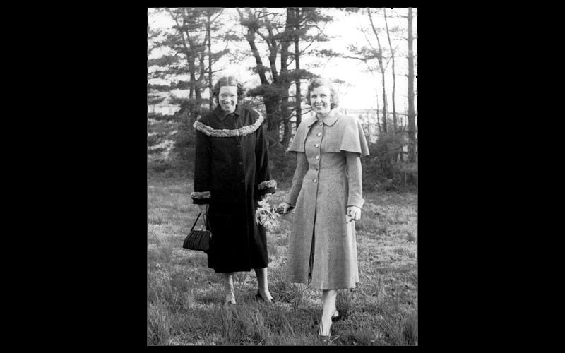 Kay McNulty and Betty Holberton | Jean's friends and fellow computers Kay McNulty and Betty Holberton pose for a picture in the fall of 1946. Kay would later marry John Mauchly, the co-inventor of the ENIAC. (Courtesy of Jean JENNINGS Bartik Computing Museum)