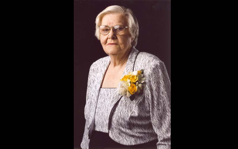 Portrait of Jean 2008 | Computing pioneer and Northwest alumna Jean Jennings Bartik was honored during an awards gala at the Computer History Museum in Mountain View, Cali. (Courtesy of Dr. Jon Rickman, Vice President of Information Technology, Northwest Missouri State Univeristy.)