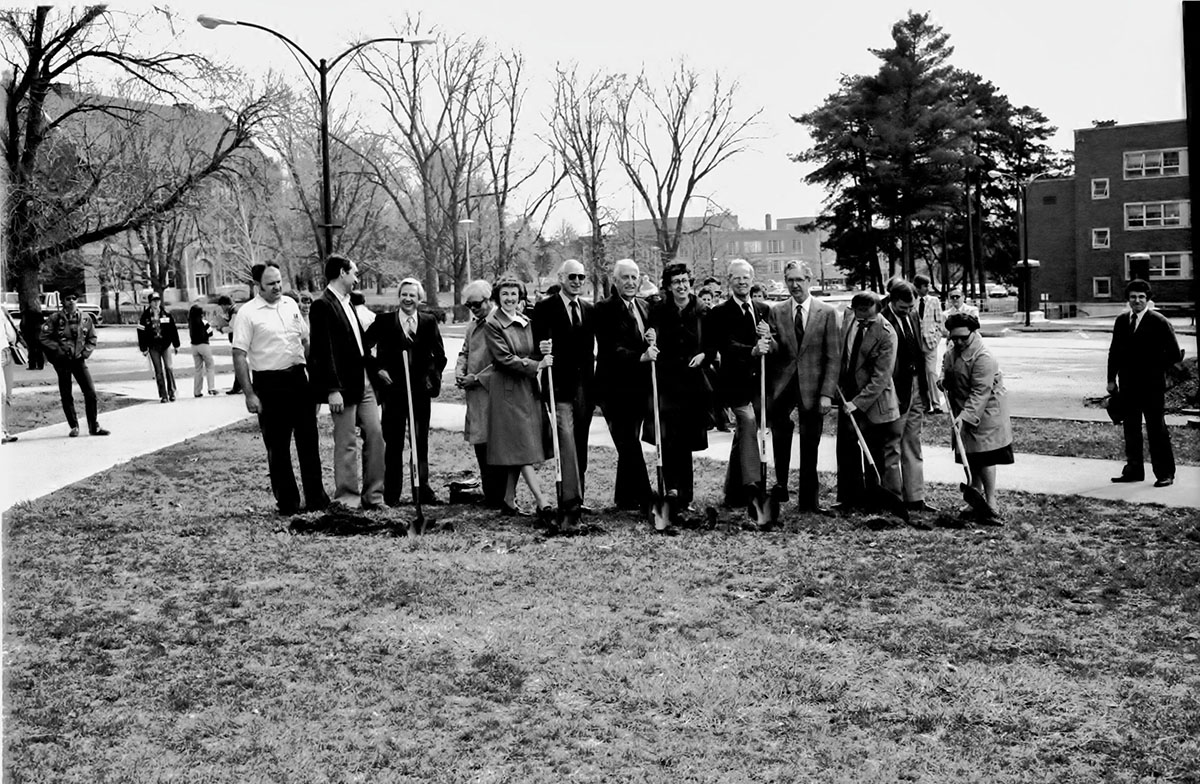 Construction began on the B.D. Owens Library in 1981.