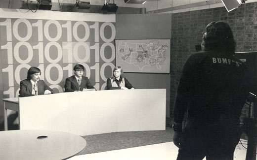 Students held a nightly weekday news show during the 1970s.
