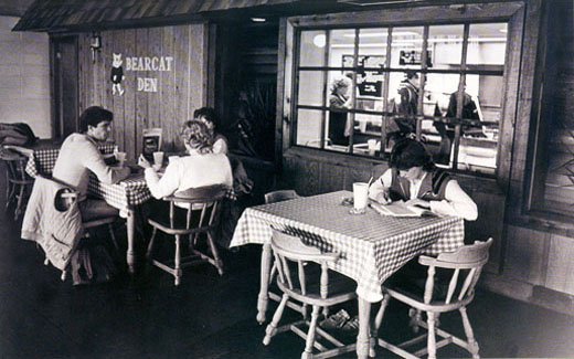 The Bearcat Den was a popular place for students to hang-out from the 1960s to the 1980s.
