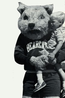 Bobby's appearance became less fuzzy and teddy-bear-like in the 1980s.  Bobby also began wearing athletic apparel.