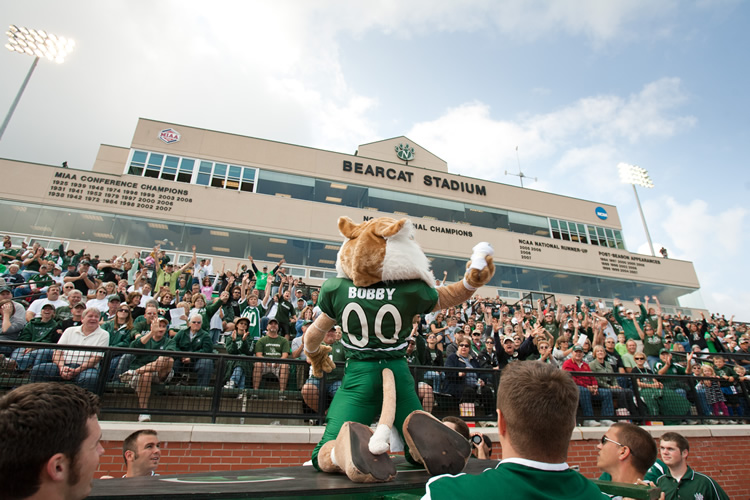 The Bearcat Stadium grandstands boast 10 luxury suites, improved fan seating and press facilities.