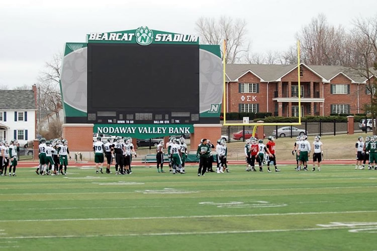 The Stadium features the only NCAA Division II scoreboard with instant replay and professional lighting for night games.