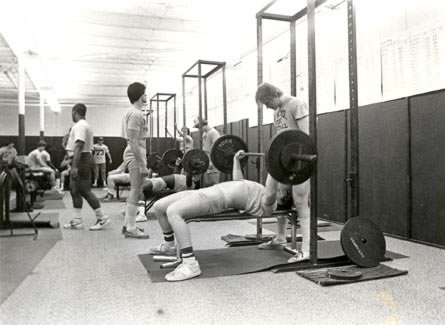 The Fitness Center in Lamkin Gym was a popular place for Northwest athletes during the mid-1980s.  The Fitness Center is still popular today and all students have access to the area, as well as the Recreational Center built in the late 1990s.