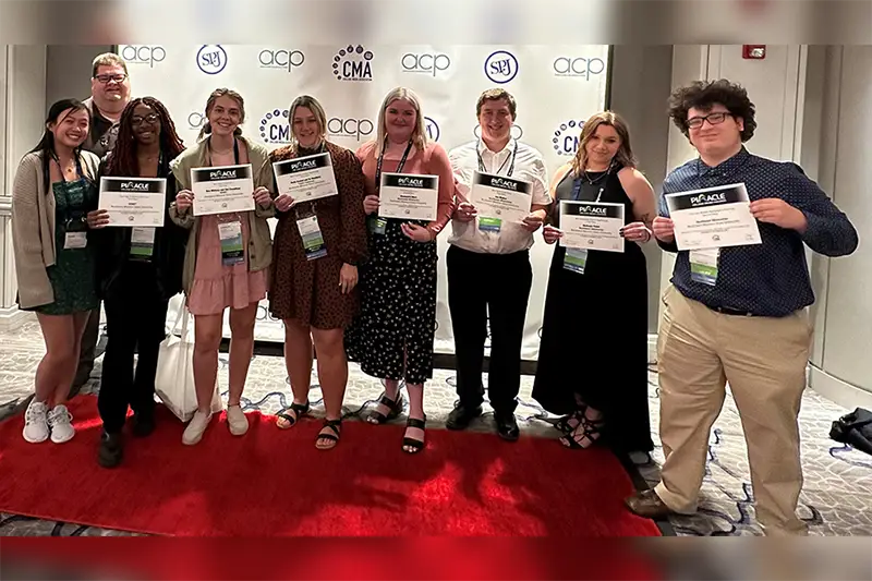 Student media outlets pick up awards at national media convention