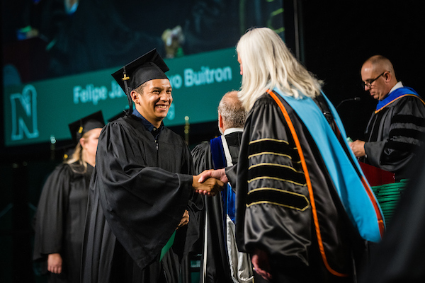 Commencement ceremony at Bearcat Stadium