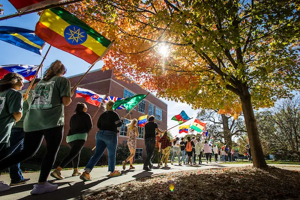 Homecoming: International Flag-Raising Ceremony