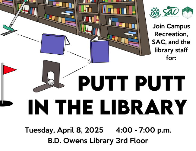 [ B.D. Owens Library Putt Putt Banner ]