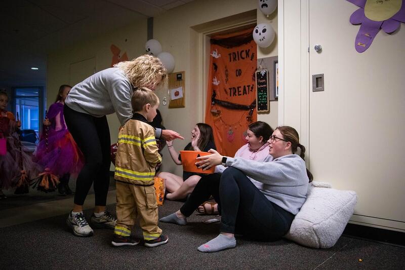 Trick-or-Treat in the Halls