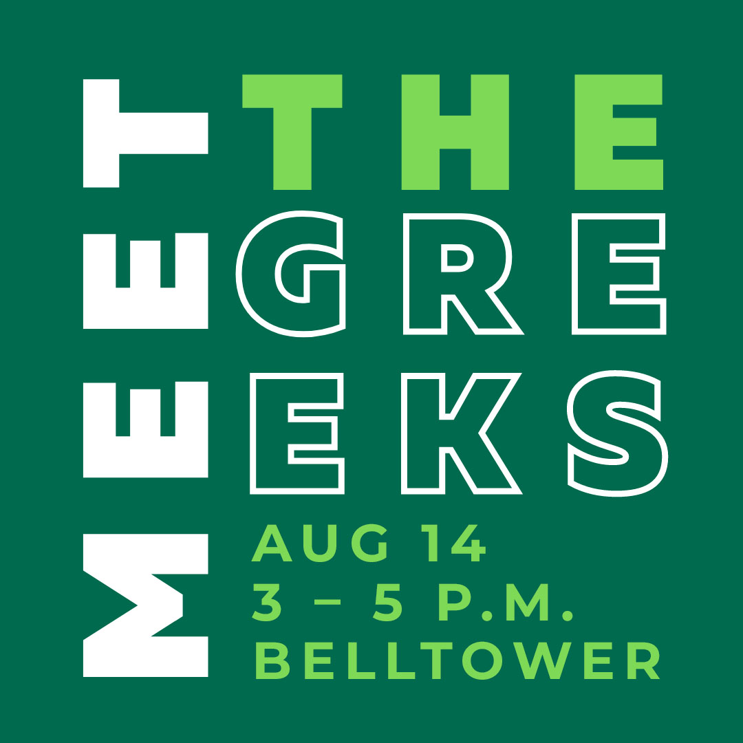 Meet the Greeks is a fun event where new students can come learn more about Greek Life at NWMSU!