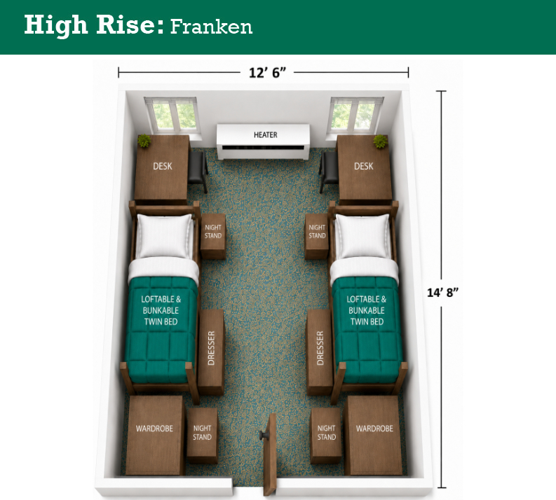 Franken Hall floor plan