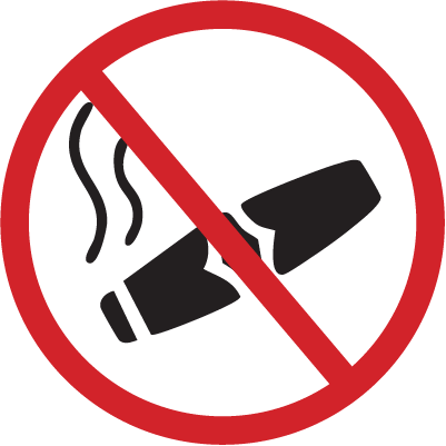 Cigars are not allowed on campus