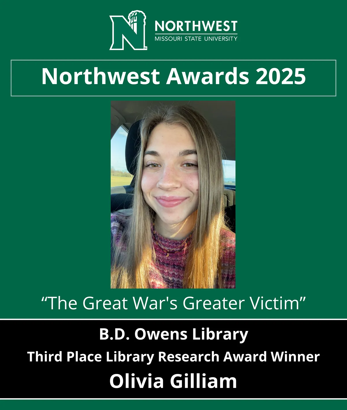 3rd place winner