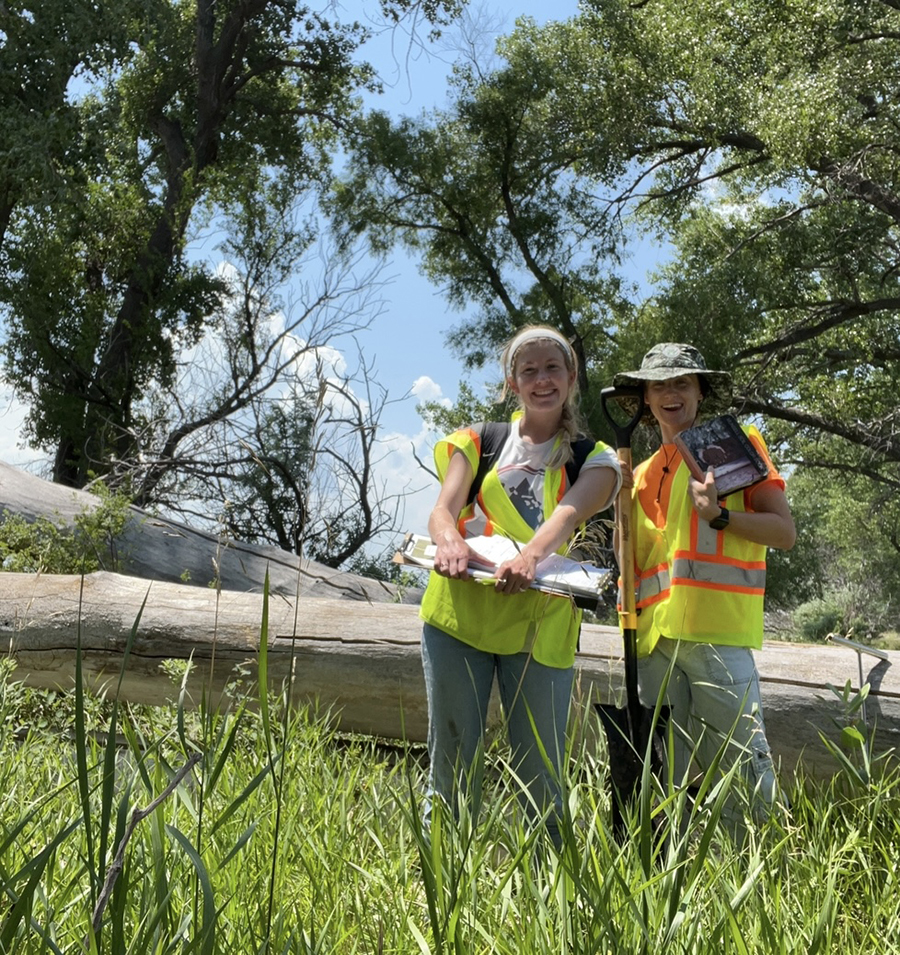Alexandria Gilbert, right, spent her summer as an environmental scientist intern.