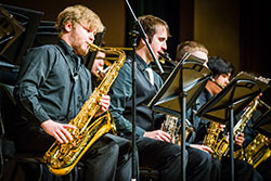 The Northwest Jazz Ensemble performs annually at the Northwest Jazz Festival. (Photos by Todd Weddle/Northwest Missouri State University)