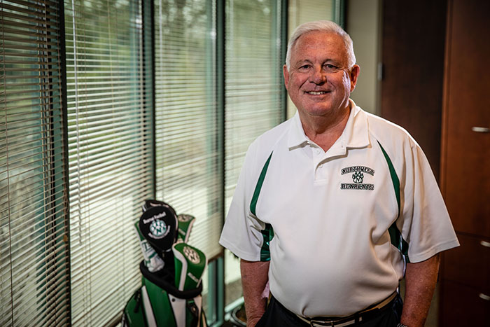 Northwest alumnus John Cline has enjoyed a successful career in the agriculture field and has added his financial support to the University's plans for an Agricultural Learning Center. (Photo by Todd Weddle/Northwest Missouri State University)  