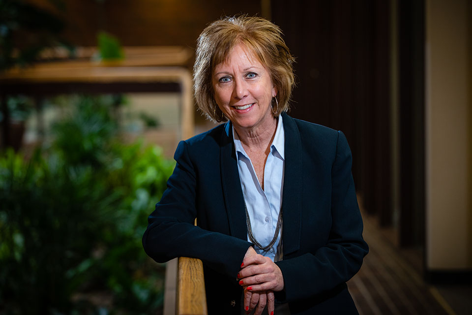 Sherry Turner, a 1981 graduate of Northwest, is the founder of OneKC for Women. (Photo by Todd Weddle/Northwest Missouri State University)