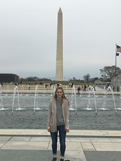Northwest student Ashley Beffa spent time last spring in Washington, D.C., where she completed a job shadow experience at Walter Reed National Military Medical Center. (Submitted photo)