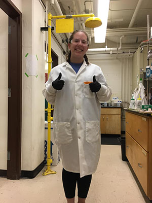 Jessica Bloustine participated in a  10-week program at the University of Wisconsin-Madison that exposed her to varied lab techniques and analysis methods.
