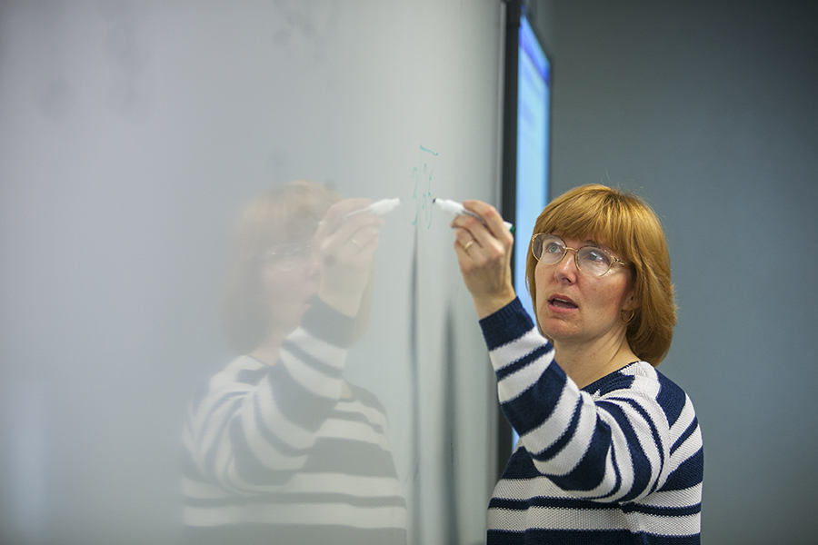 Dr. Christine Benson, a professor of mathematics and statistics, is one of eight Northwest faculty members retiring this spring. (Northwest Missouri State University photo) 