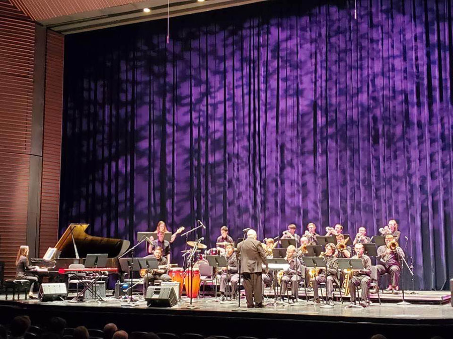 The Northwest Jazz Ensemble performed March 6 at the KU Jazz Festival and received recognition as "Outstanding University Jazz Ensemble." (Submitted photo)
